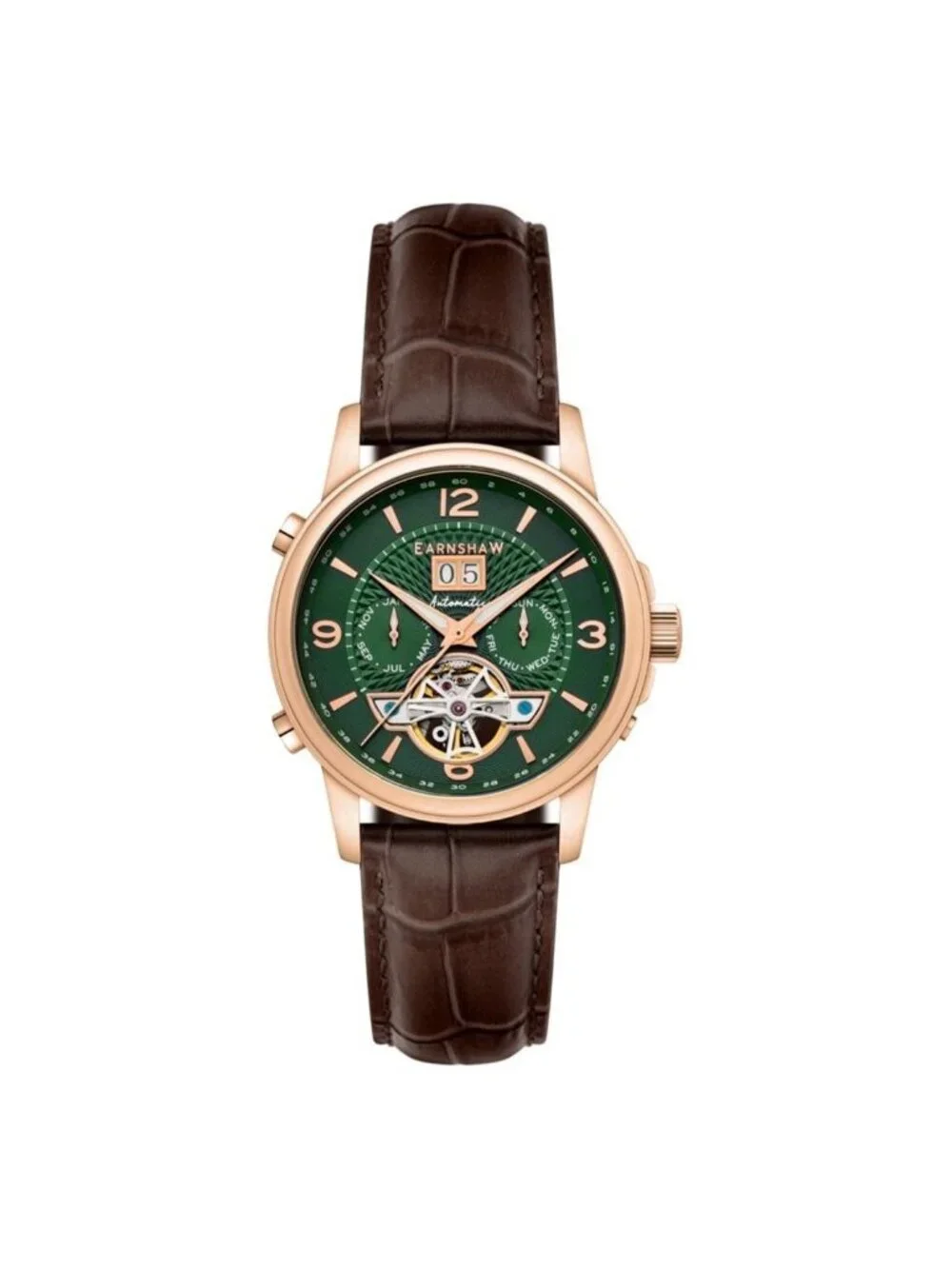 NWT Thomas Earnshaw Marylebone Green Dial Men's Watch